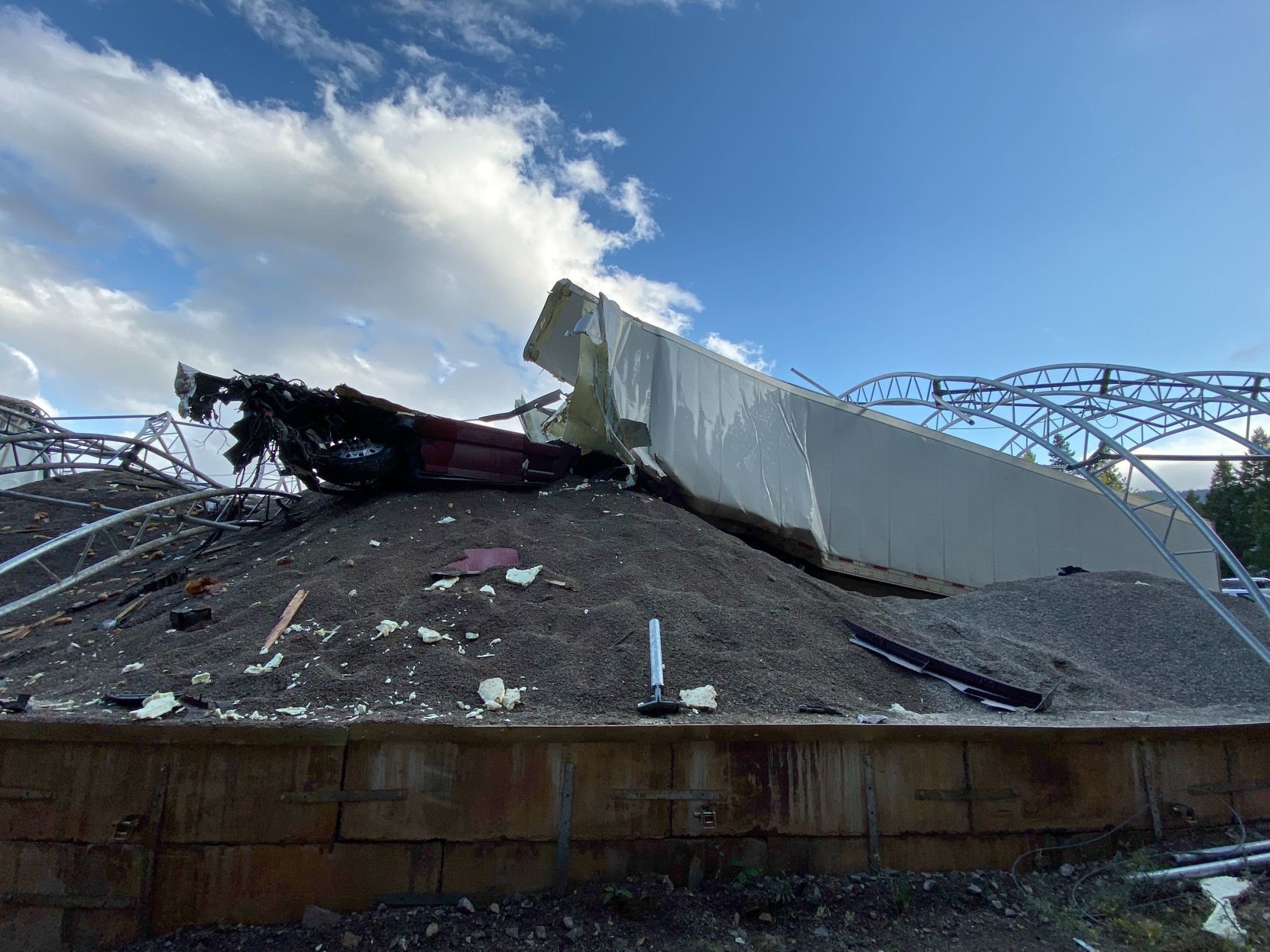 Teton Pass semi crash